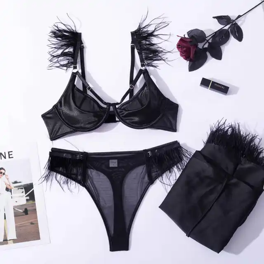 Lingerie and robe set