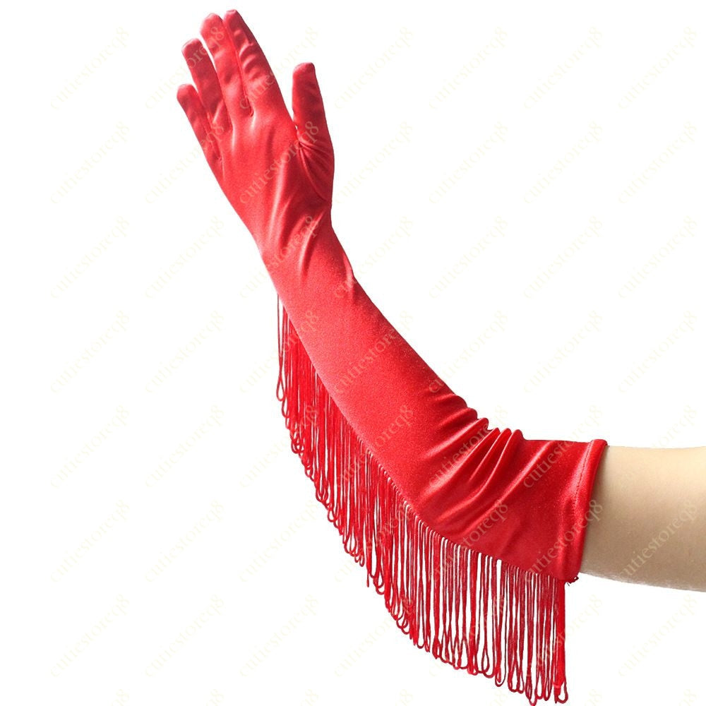 fringe gloves