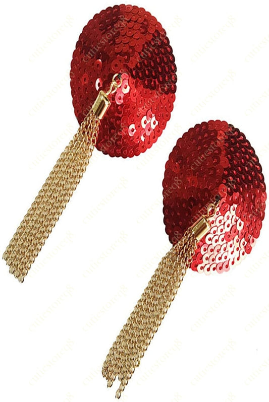 Sequin Red Pastie